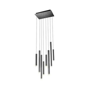 Redo 01-2048 - LED Csillár zsinóron MADISON 8xLED/4W/230V fekete 01-2048 kép