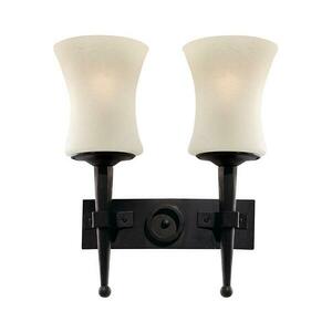 Searchlight 0812-2BK - CARTWHEEL fali lámpa 2xE27/60W/230V 0812-2BK kép