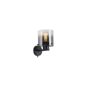 Searchlight 88912-1BK - Fali lámpa SWEDEN 1xE27/60W/230V fekete/füstszínű 88912-1BK kép