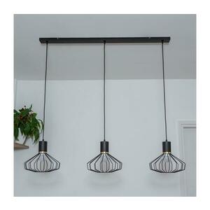 Kábeles csillár SOLANO 3xE27/15W/230V fekete/arany W-L 1335/3 BK+GO+MAT kép