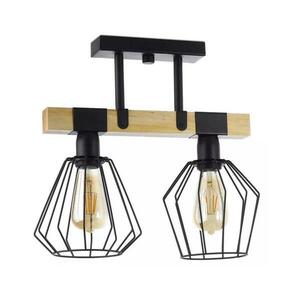 Felületre szerelhető csillár CAMEROON 2xE27/60W/230V fekete/fa 15609-cl441-aba0102-ct0000 kép