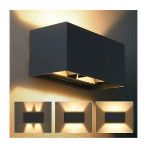 BRILAGI - LED kültéri fali lámpa DOUBLE CUBE LED/12W/230V antracit IP65 WO-HR60861-2-LED-OEM-ANT kép