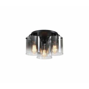 Searchlight 88911-3BK - SWEDEN mennyezeti lámpatest, 3xE27/60W/230V, átm. 39 cm, fekete/füst 88911-3BK kép