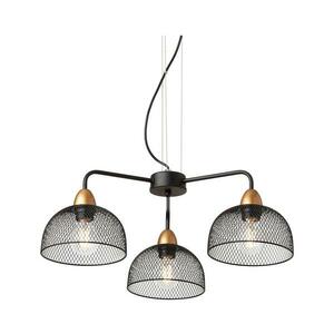 Redo 01-1573 - Kábelen függő csillár TAMIS 3xE27/42W/230V átm. 59 cm fekete 01-1573 kép