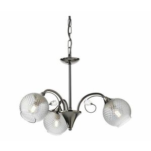 Redo 02-972 - Láncos csillár ASPERA 3xE14/28W/230V átm. 52 cm fekete 02-972 kép