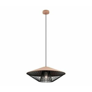 Redo 01-3009 - GRILL kábeles csillár 1xE27/42W/230V átm. 49, 5 cm fekete/barna 01-3009 kép