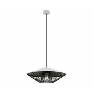 Redo 01-3008 - GRILL kábeles csillár 1xE27/42W/230V Ø 49, 5 cm fekete/fehér 01-3008 kép