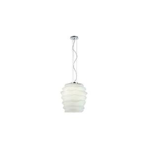 Redo 01-1142 - MAGMA kábelre szerelt függőlámpa 1xE27/42W/230V, Ø 38 cm, fényes króm/fehér 01-1142 kép