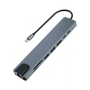 Aligator AHUB001 - USB-C hub 8 az 1-ben AHUB001 kép