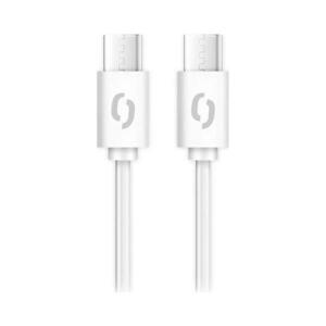 Aligator DATKP55 - USB kábel USB-C / USB-C 65W Power Delivery 0, 5 m fehér DATKP55 kép