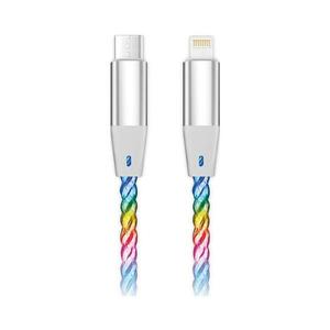 Aligator DATKP63 - USB kábel USB-C / Lightning LED világítással 30 W PD 1, 2 m DATKP63 kép