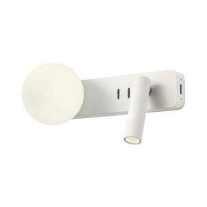 Redo 01-2991 - LED fali lámpa OASIS LED/3W/230V+1xG9/10W USB CRI 90 fehér 01-2991 kép