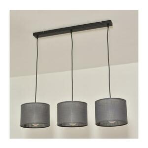 Zsinóros függőlámpa ALBA 3xE27/15W/230V szürke W-L 2015/3 BK+GR kép