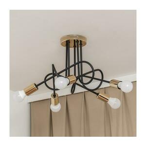 Felületre szerelhető csillár OXFORD 5xE27/15W/230V arany/fekete W-2016/5 BK+GO kép
