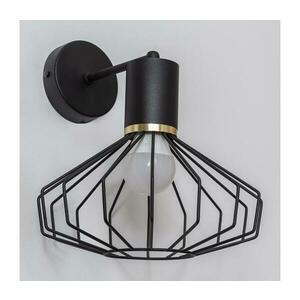SOLANO fali lámpa 1xE27/15W/230V fekete/arany KK-1335/1 BK+GO+MAT kép