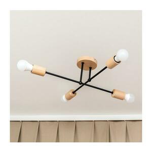 Felületre szerelt mennyezeti csillár CAMBRIDGE 4xE27/15W/230V fenyő W-2022/4 BK+DS/M kép