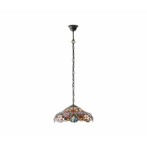 Endon 64325 - Tiffany SULLIVAN láncos csillár 1xE27/60W/230V Ø 40 cm 64325 kép