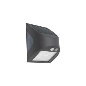 LED napelemes fali lámpa érzékelővel LED/3W/3, 7V 1200 mAh IP54 antracitszürke LS225 kép