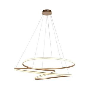Endon 97645 - LED fényerőszabályozható csillár sodronyon TWIRL LED/131W/230V 3000K arany 97645 kép