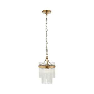 Endon 112572 - Láncos csillár MARIETTA 1xE27/10W/230V sárgaréz/átlátszó 112572 kép