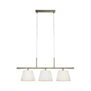 Markslöjd 108975 - OXFORD kábeles csillár 3×E14/40W/230V, sárgaréz/fehér 108975 kép