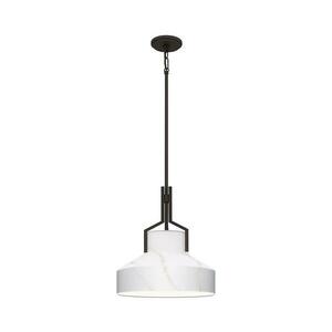 Elstead Quoizel QZ-BRECKEN-2P-OZ-ABG - BRECKEN csillár 2xE27/60W/230V fekete/márványmintás dekor QZ-BRECKEN-2P-OZ-ABG kép