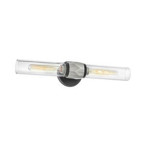 Elstead Hinkley HK-ELLISON2-BK-BN - Fürdőszobai lámpatest ELLISON 2xE27/40W/230V IP44 fekete HK-ELLISON2-BK-BN kép