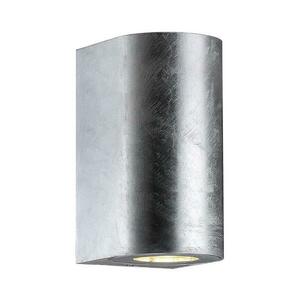 Nordlux - Kültéri fali lámpatest CANTO 2xGU10/28W/230V IP44 ezüst 49721031 kép