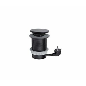 PP119CWB - Beépíthető konnektor vezeték nélküli 10 W töltéssel, 1 aljzat + USB A+C, fekete PP119CWB kép