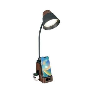 08999L - LED+CCT dimmelhető asztali lámpa vezeték nélküli QI töltővel IDEAL LED/8W/230V barna 08999L kép
