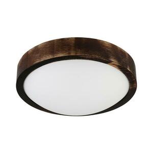 Mennyezeti lámpatest OAK SMOKY SLIM 1xE27/15W/230V, átmérő 27 cm, tölgy/sötétbarna LD-PD-8.1 kép