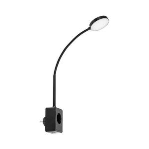 Rabalux 71284 - LED dimmelhető fali lámpa TIVRO 4W/230V USB csatlakozóval, fekete 71284 kép