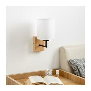 BRILAGI - Fali lámpa NUBILA WOOD 1xE27/25W/230V tölgy/fehér BG1561+BG1586 kép
