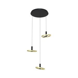 Wofi 5016-304 - LED Dimmelhető csillár zsinóron BREST LED/26W/230V fekete/arany 5016-304 kép