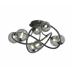 Wofi 9014-805 - LED Felületre szerelhető csillár NANCY 8xG9/3, 5W/230V fekete/króm 9014-805 kép