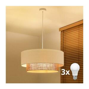 Brilagi - BOHO STYLE LED függeszték kábelen, 3× E27 / 15 W / 230 V, Ø 60 cm 8590828006732 kép