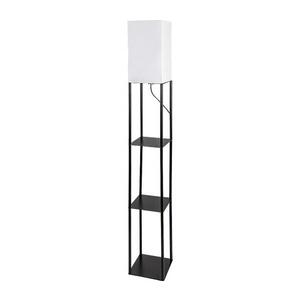 BRILAGI - GRADUS polcos állólámpa, 1xE27/40W/230V, 150 cm, fekete/fehér 63018 kép