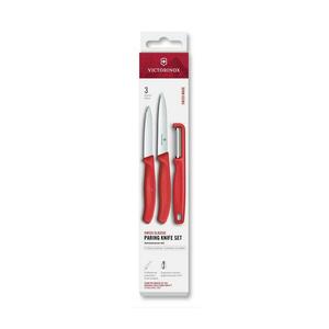 Victorinox - SWISS CLASSIC konyhakés-készlet hámozóval, 3 db, piros 6.7111.33C1 kép