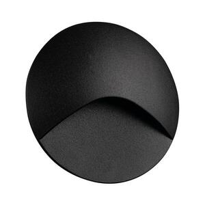 39121 - EXIN LED lépcsővilágító lámpatest, 2, 5 W, 230 V, 3000 K, IP65, fekete, kerek 39121 kép
