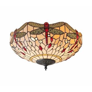Endon 70723 - Tiffany DRAGONFLY mennyezeti lámpatest 2xE27/60W/230V átm. 41 cm 70723 kép
