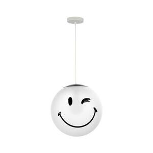 ONLI - SMILEY gyerek függőlámpa zsinóron 1xE27/15W/230V fehér SM-2001/S30W01 kép