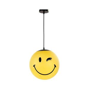 ONLI - Gyerekszoba csillár zsinóron SMILEY 1xE27/15W/230V sárga SM-2001/S30Y01 kép