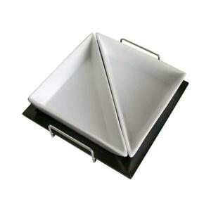 UTC TORO 2 db-os tálkakészlet tálcával, kerámia/fa 590053 kép