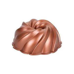 UTC KITCHISIMO 24 cm-es, szélforgó mintájú, rézszínű kuglófform 390163 kép