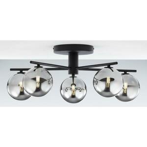 Jupiter 2048 - Felületre szerelhető csillár PRATO 5xG9/14W/230V fekete/füstszürke 2048 kép