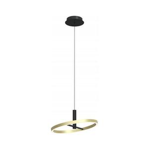 Wofi 6016-104L - BREST LED csillár, dimmelhető, kábelre függesztett, LED/19W/230V, fekete/arany 6016-104L kép