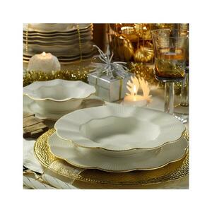 24 darabos étkészlet fehér/arany/porcelán 710KTP2482 kép