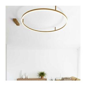 Ideal Lux - LED mennyezeti lámpatest ORACLE SLIM, 53 W, 230 V, 3000 K, átm. 90 cm, arany 372457 kép