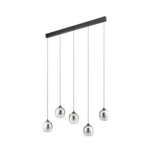 Redo 01-3490 -LED Dimmelhető csillár sodronykábelen KHADI 5xLED/5, 2W/230V fekete/füstszínű 01-3490 kép