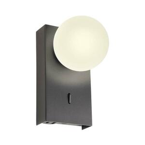 Redo 01-4659 - LED fali lámpatest NORMA LED/5W/230V CRI 90 USB fekete 01-4659 kép